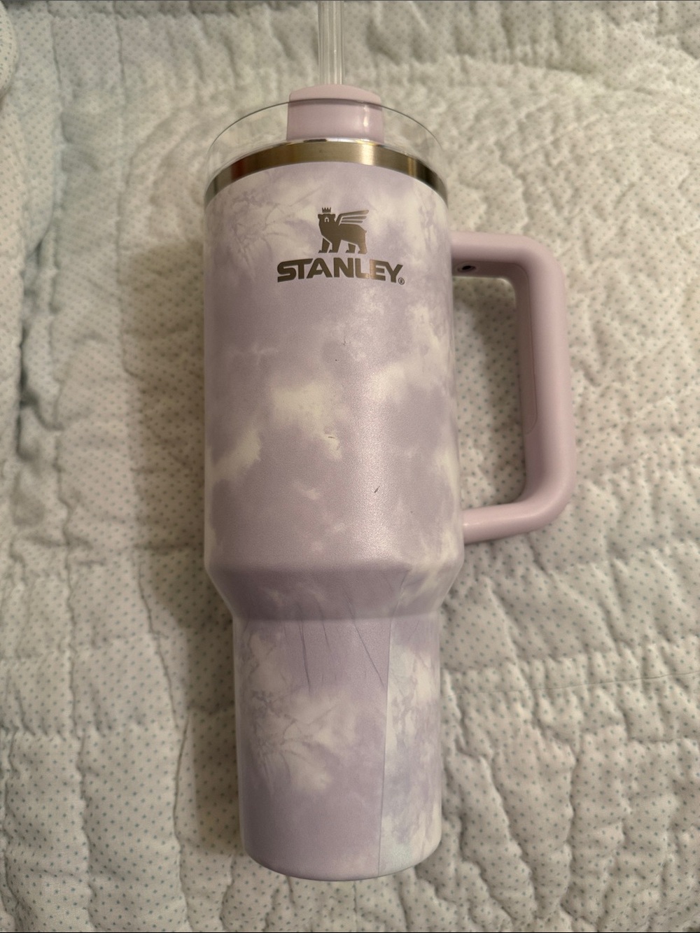 Stanley Wisteria Purple White Tie Dye 40oz